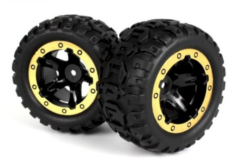 BLACKZON SLYDER MT KOMPLETTA HJUL 2ST (SVART/GULD)