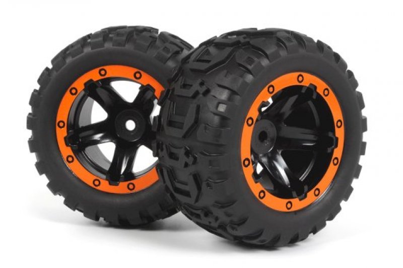 BLACKZON SLYDER MT KOMPLETTA HJUL 2ST (SVART/ORANGE)