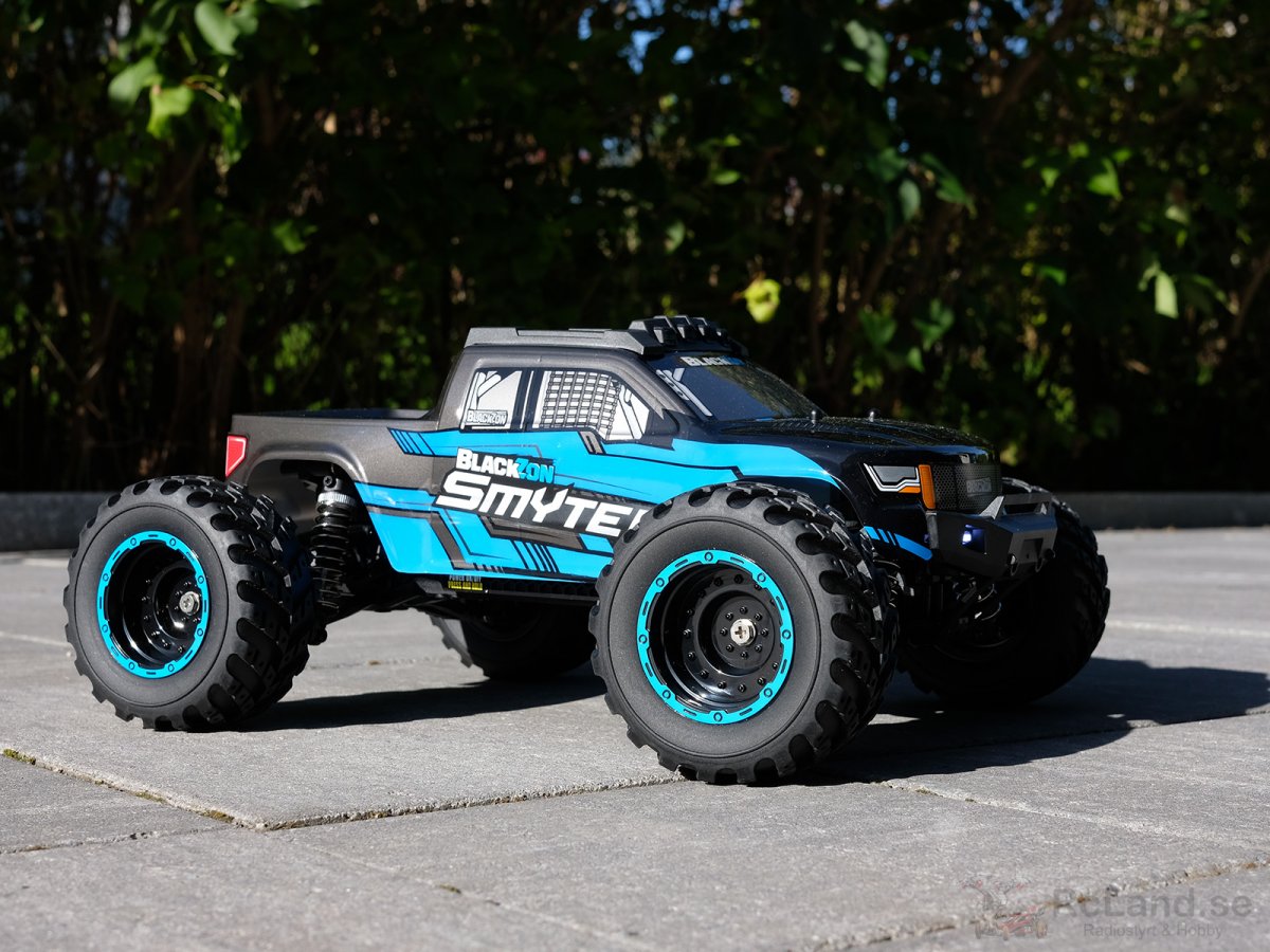 BLACKZON SMYTER MT 1/12 4WD RTR BLÅ - LEDLJUS