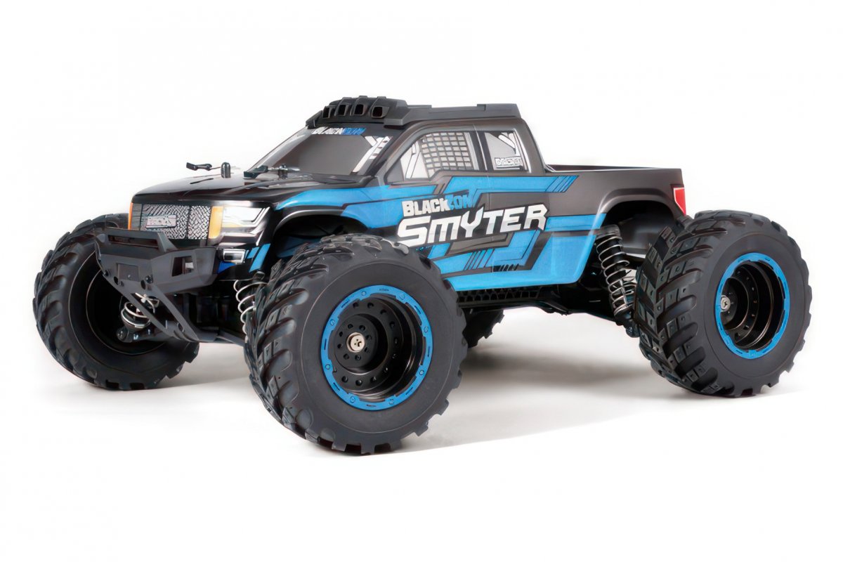 BLACKZON SMYTER MT 1/12 4WD RTR BLÅ - LEDLJUS
